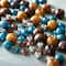 Craft Brown & Turquoise Mixed Wooden Beads by Bead Landing™